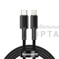 Кабель Type-C to Lightning Baseus High Density Braided Fast Charging PD 20W 1m Black Кабель Type-C to Lightning Baseus High Density Braided Fast Charging PD 20W 1m Black
