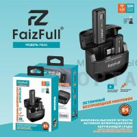 Микрофон петличный FaizFull FQ36 Type-C c перех lightning 1mic+кейс