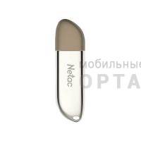 Флешка USB 128 Гб Netac  U352  серебро