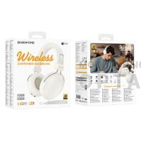 Наушники полноразмерные BOROFONE BO33 Melody, беспроводные, bluetooth 5.4, AUX, цвет: белый (1/24)